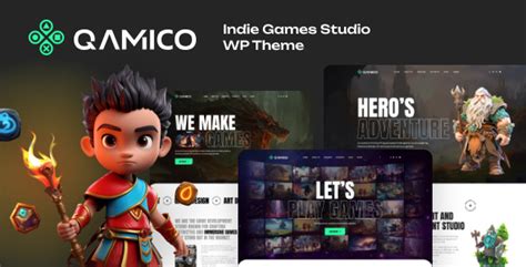 qamico - indie games studio wordpress theme|[Download] Gamico – Indie Games Studio WordPress Theme.